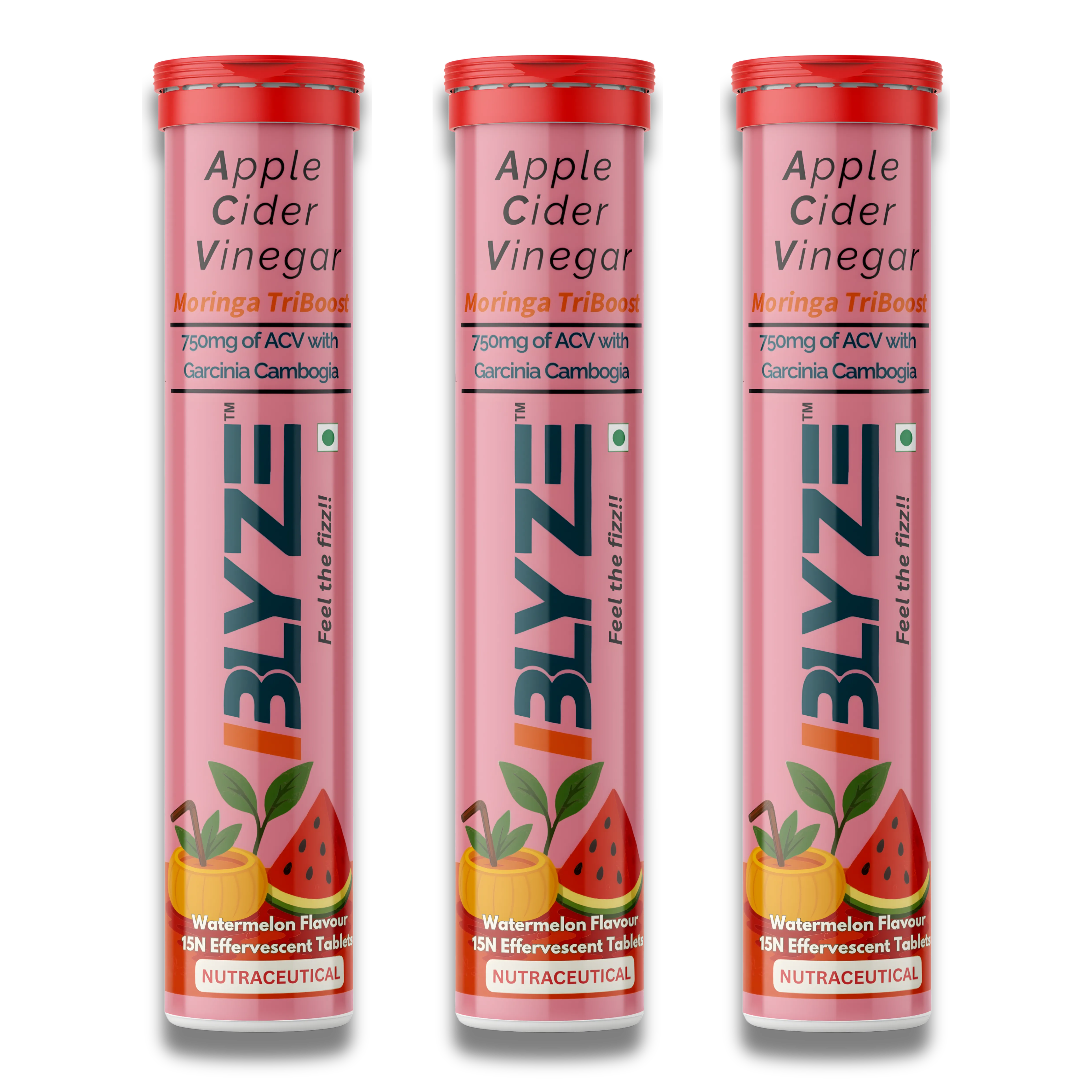 ACV Moringa TriBoost – Apple Cider Vinegar Effervescent Tablets | 750mg ACV | Moringa & Garcinia