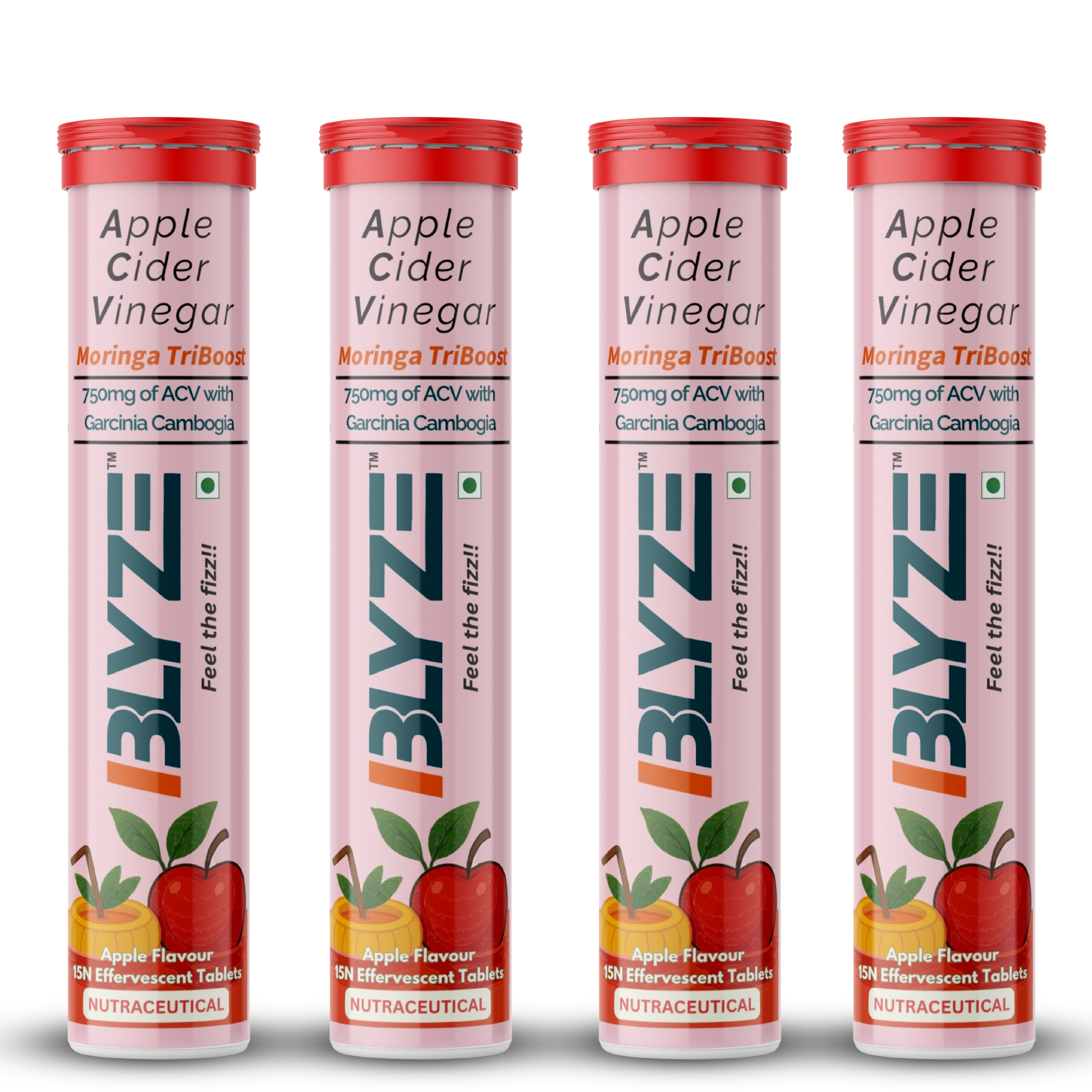 ACV Moringa TriBoost – Apple Cider Vinegar Effervescent Tablets | 750mg ACV | Moringa & Garcinia