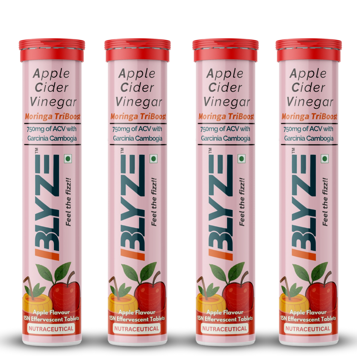 ACV Moringa TriBoost – Apple Cider Vinegar Effervescent Tablets | 750mg ACV | Moringa & Garcinia