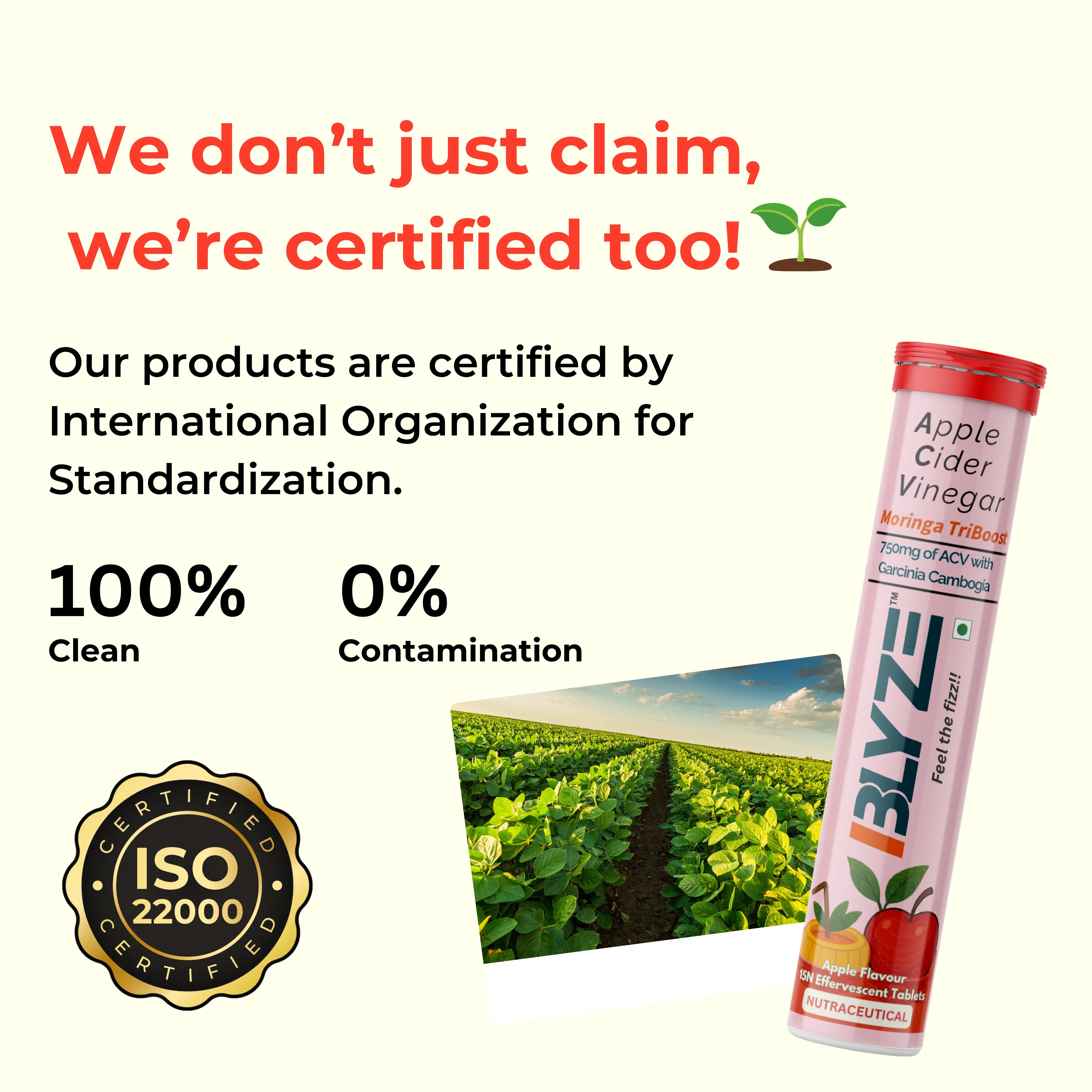 ACV Moringa TriBoost – Apple Cider Vinegar Effervescent Tablets | 750mg ACV | Moringa & Garcinia