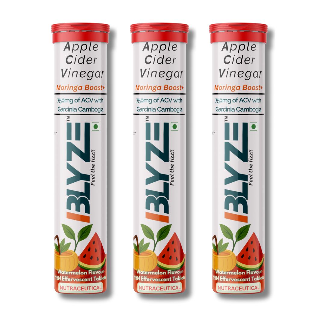 ACV Moringa Boost: Apple cider vinegar+ Moringa + Garcinia (Watermelon Flavour) Pack of 3