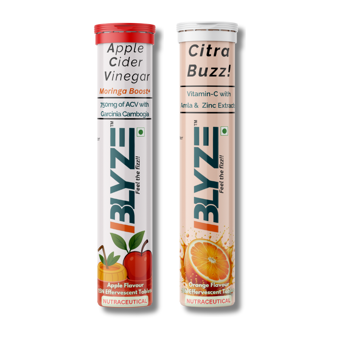 Clean Energy Combo: ACV Moringa Boost (Apple Flavour) & Citra Buzz (Orange Flavor) Pack of 2