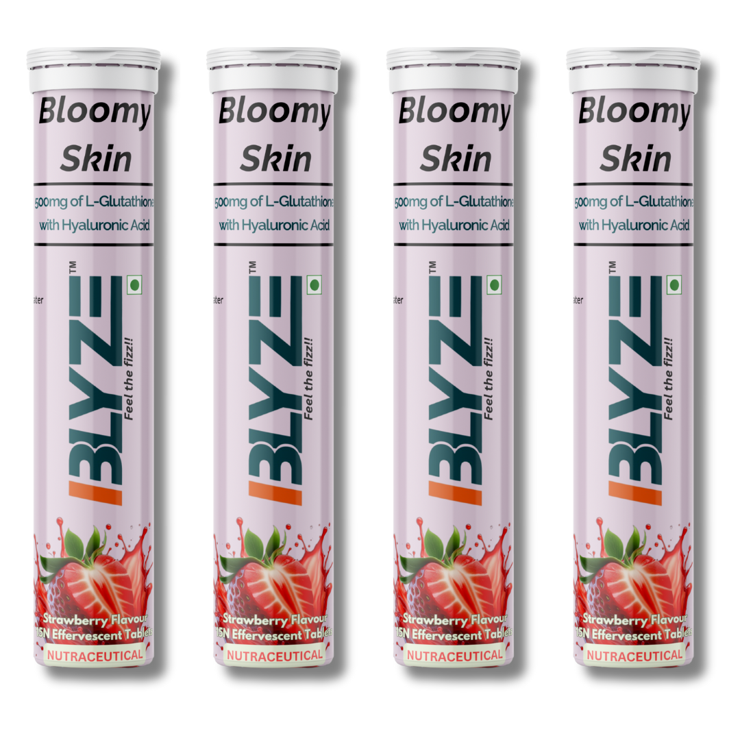 Bloomy Skin: L-Glutathione + Hyaluronic Acid Pack of 4