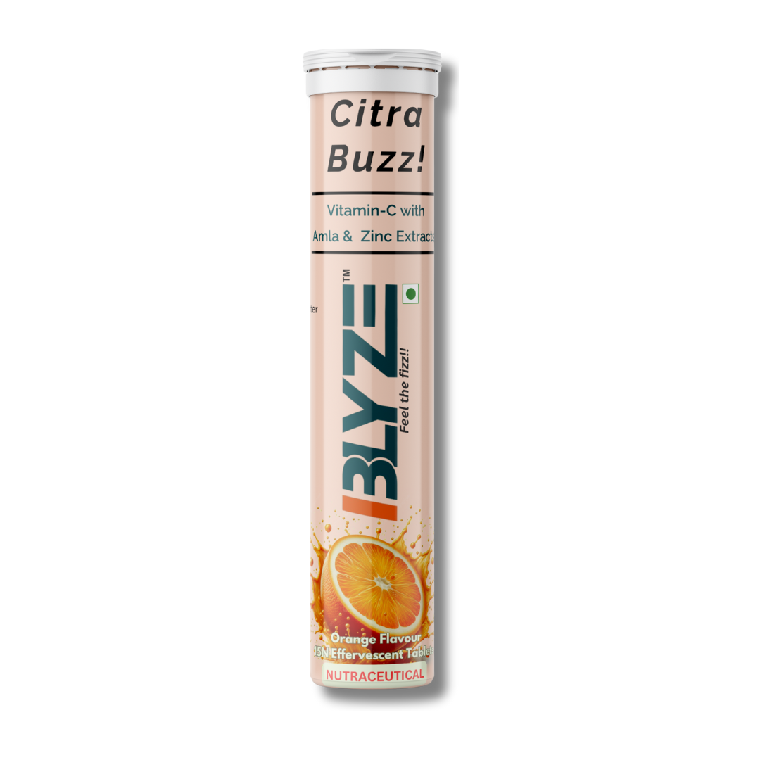 Citra Buzz: Vitamin C + Zinc + Amla Extracts (Orange Flavour) Pack of 1
