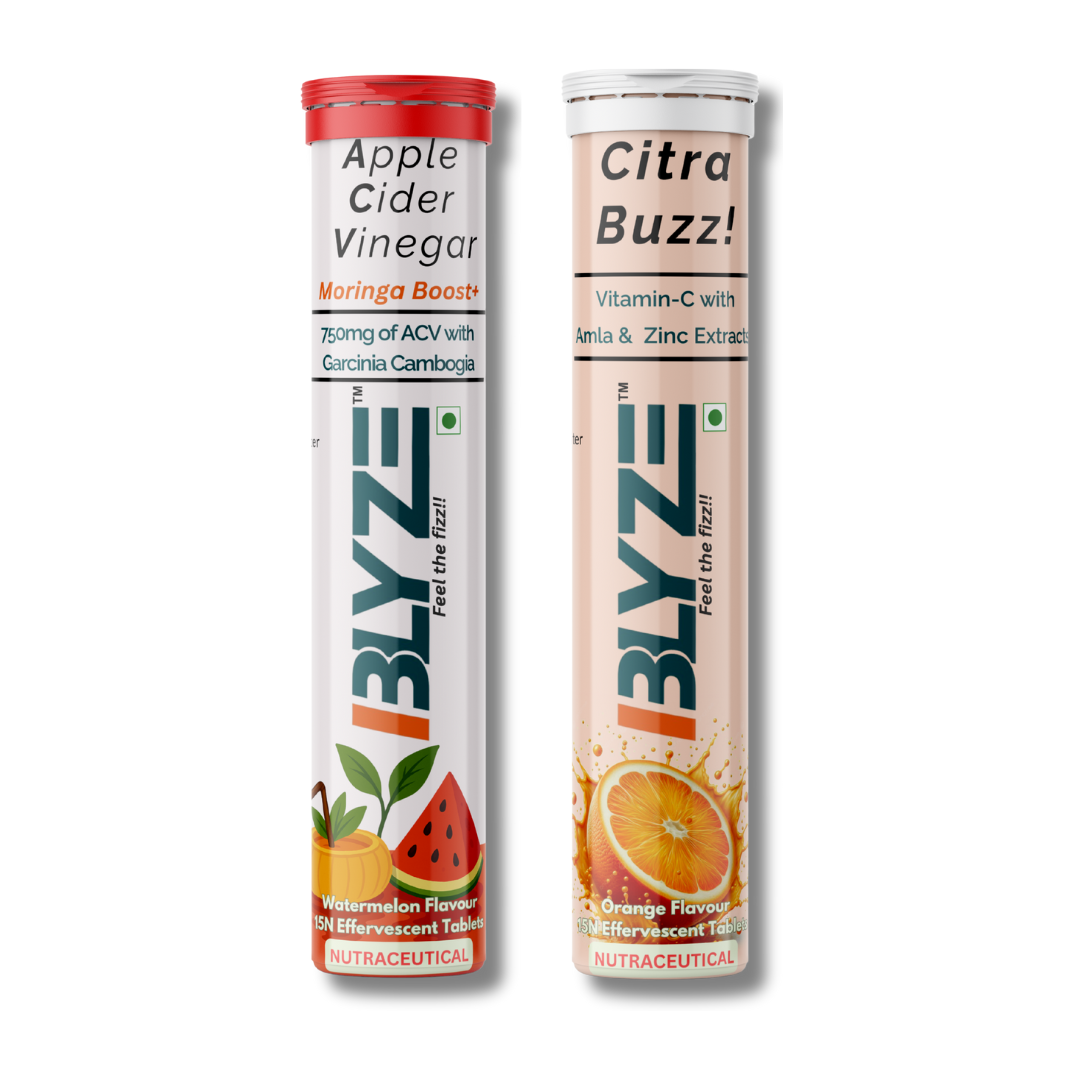 Clean Energy Combo: ACV Moringa Boost (Watermelon Flavour) & Citra Buzz (Orange Flavor) Pack of 2